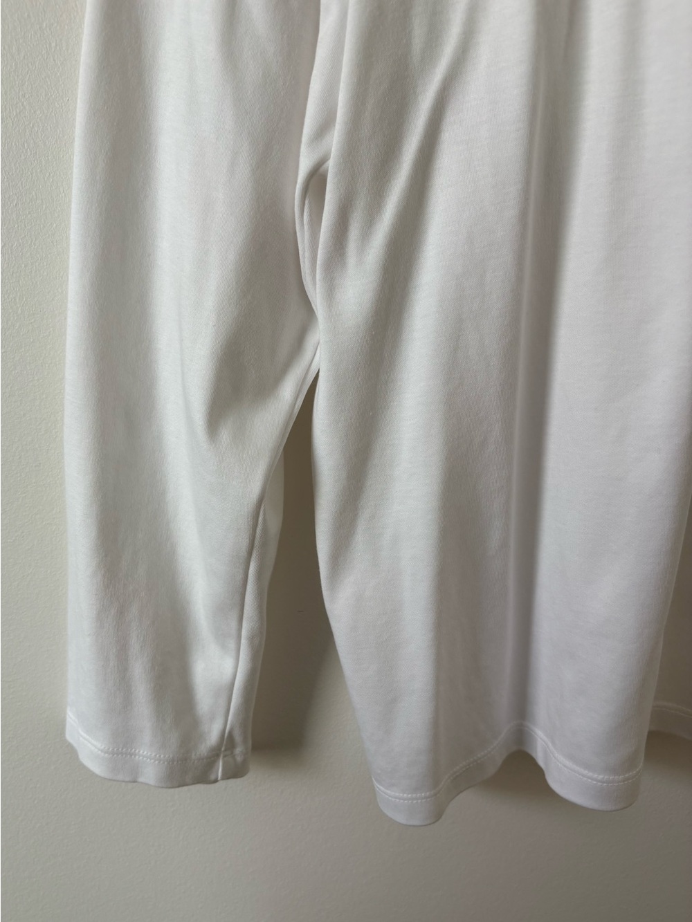 L.L.Bean Supima Cotton Long Sleeve Tee Shirt Size 2X White Soft Essential Comfy - Picture 5 of 7